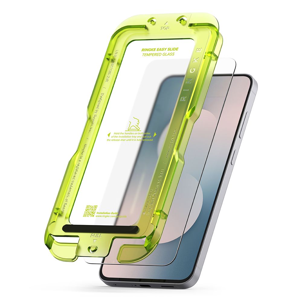 Ringke Easy Slide grūdintas stiklas Samsung Galaxy S25 (2 vnt.) -- Samsung Galaxy S25