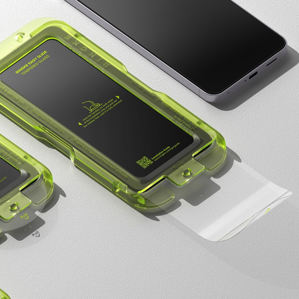 Ringke Easy Slide grūdintas stiklas Samsung Galaxy S25 (2 vnt.) -- Samsung Galaxy S25