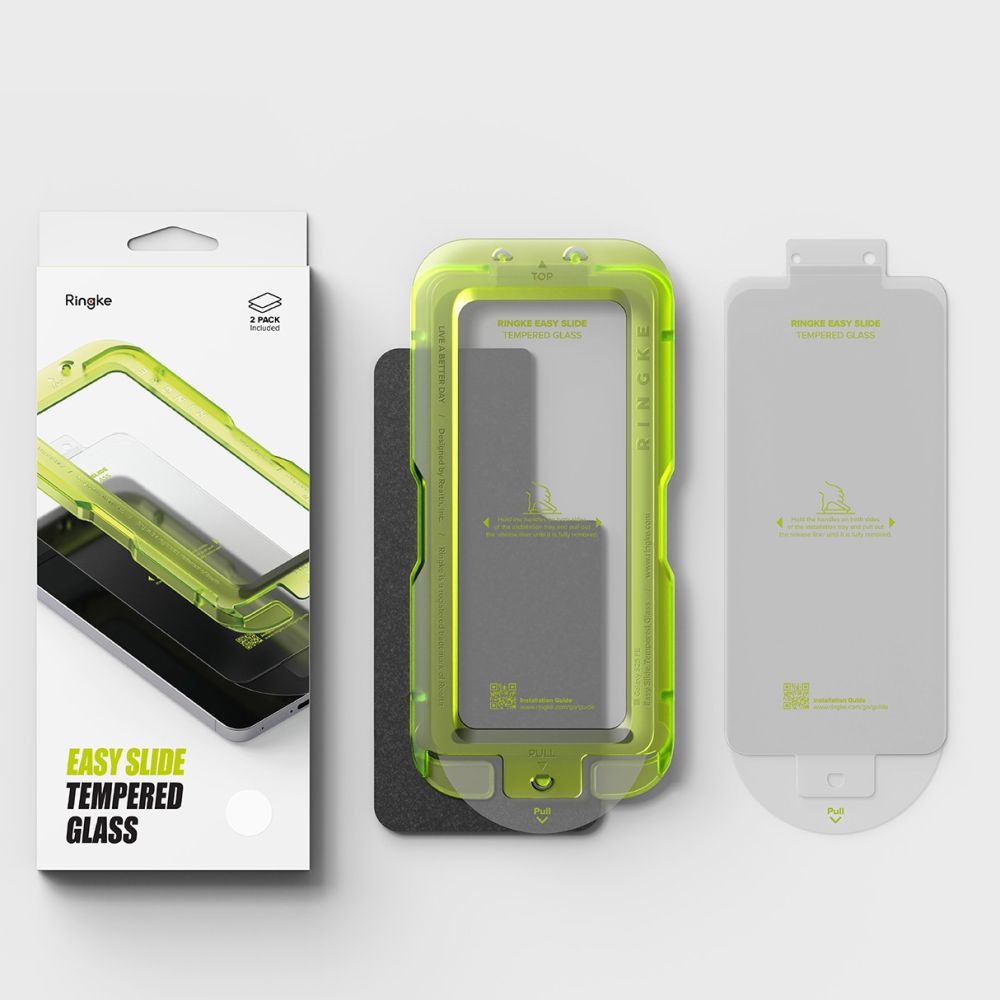 Ringke Easy Slide grūdintas stiklas Samsung Galaxy S25 (2 vnt.) -- Samsung Galaxy S25