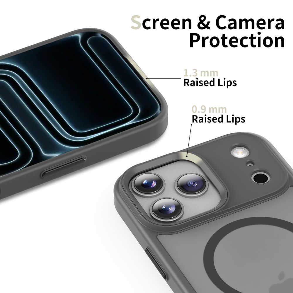 Tech-Protect MagMat MagSafe dėklas iPhone 17 Pro – pilkas -- iPhone 17 Pro
