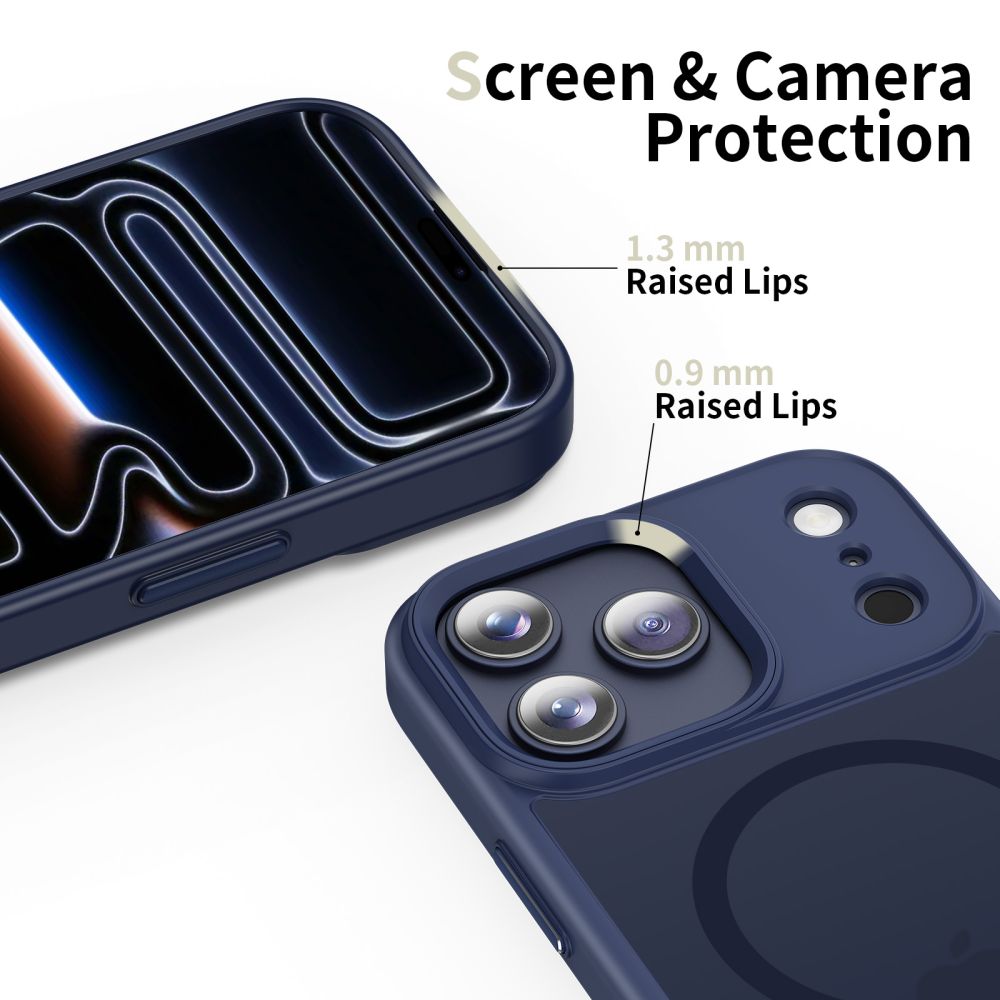 Tech-Protect MagMat MagSafe dėklas iPhone 17 Pro Max – tamsiai mėlynas -- iPhone 17 Pro Max
