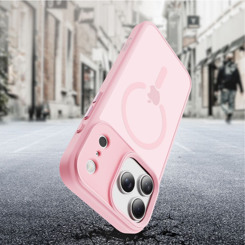 Tech-Protect MagMat MagSafe dėklas iPhone 17 Pro – rožinis -- iPhone 17 Pro