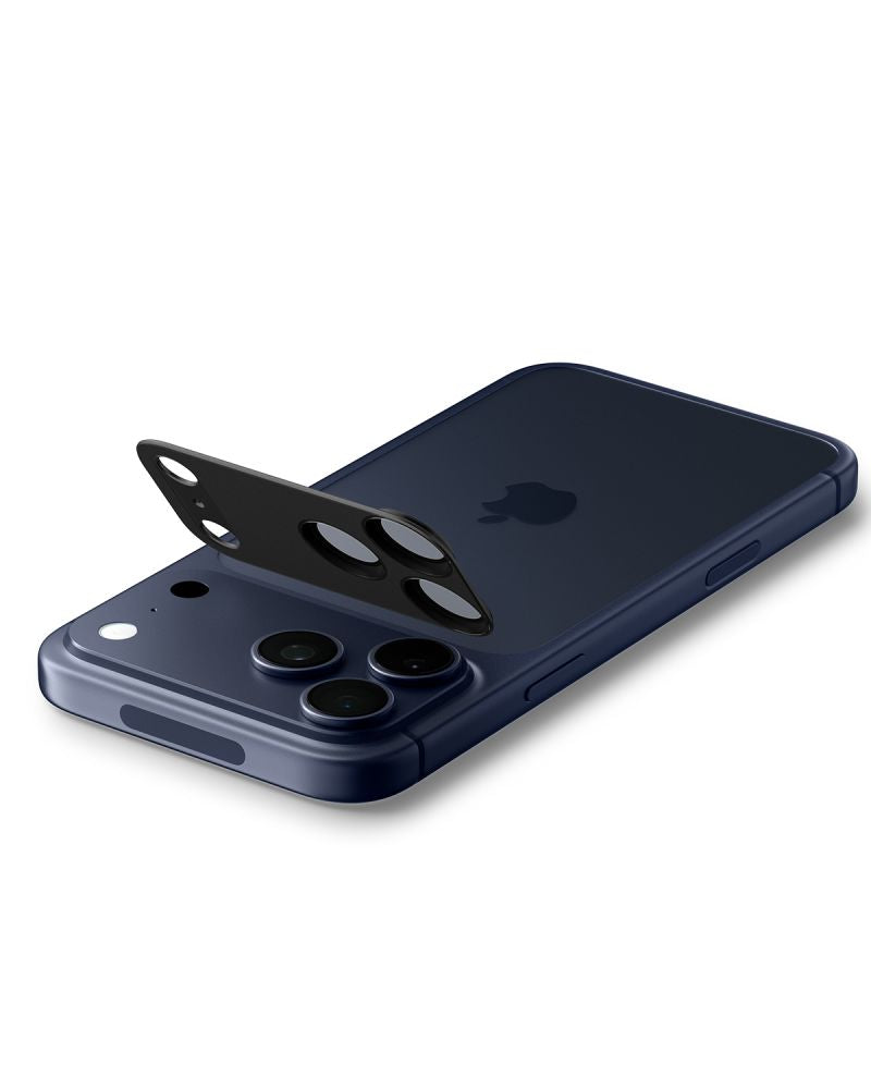 Spigen Optik Pro XL kameros stiklas iPhone 17 Pro – juodas