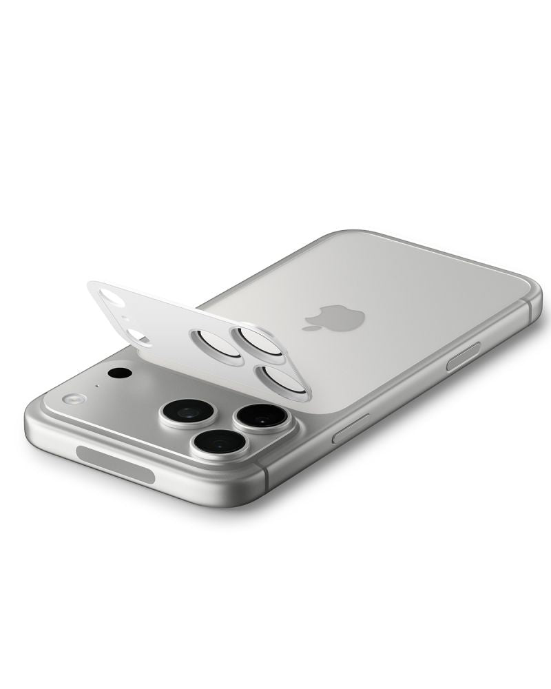 Spigen Optik Pro XL kameros stiklas iPhone 17 Pro – sidabrinis