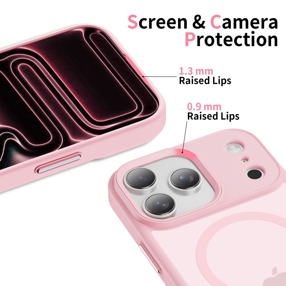 Tech-Protect MagMat MagSafe dėklas iPhone 17 Pro Max – rožinis -- iPhone 17 Pro Max