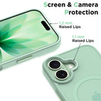 Tech-Protect MagMat MagSafe dėklas iPhone 17 – skaidrus žalias -- iPhone 17