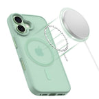 Tech-Protect MagMat MagSafe dėklas iPhone 17 – skaidrus žalias -- iPhone 17