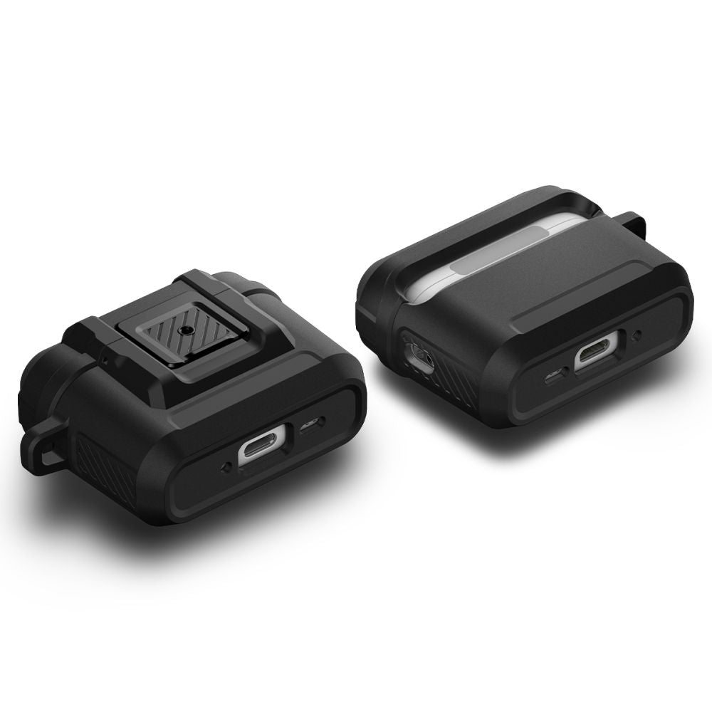 Spigen Lock Fit dėklas AirPods Pro 3 – juodas