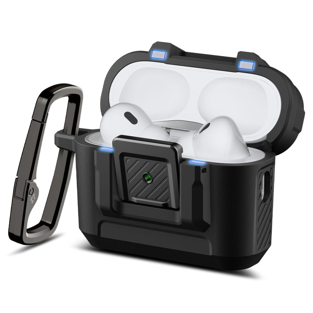 Spigen Lock Fit dėklas AirPods Pro 3 – juodas