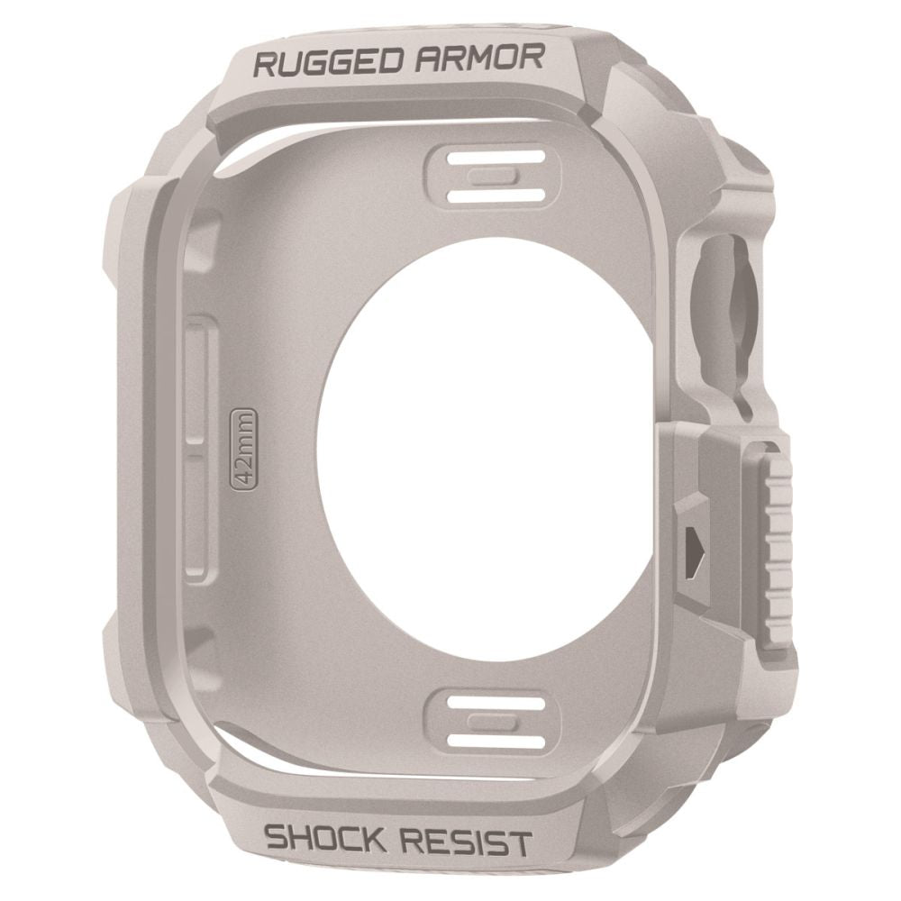 Spigen Rugged Armor dėklas Apple Watch 42 mm – smėlinis -- Apple Watch 1 42 mm