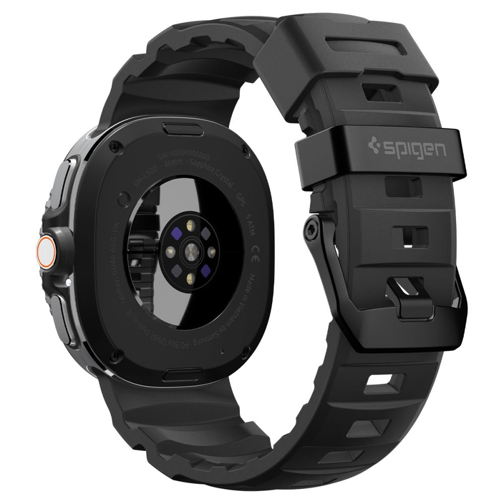 Spigen WBS2 dirželis, skirtas Samsung Galaxy Watch 40/44/46 mm – juodas