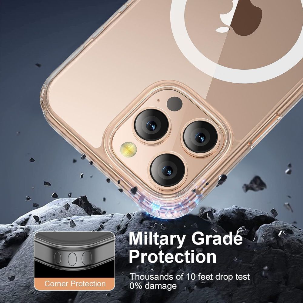 Skaidrus MagSafe dėklas iPhone 16 Pro Max – TP Flex -- iPhone 16 Pro Max