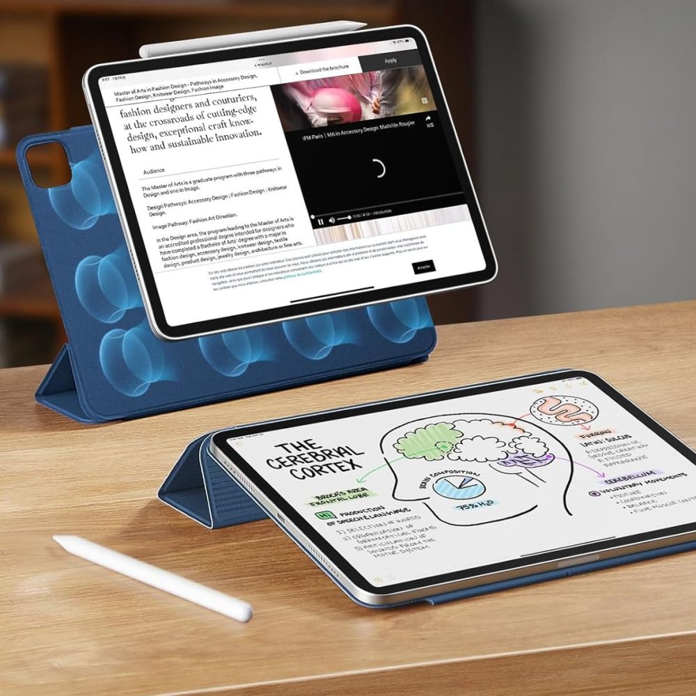 ESR Rebound Magnetic dėklas, skirtas iPad Pro 13" 7 / 8 / 2024-2025 - tamsiai mėlyna