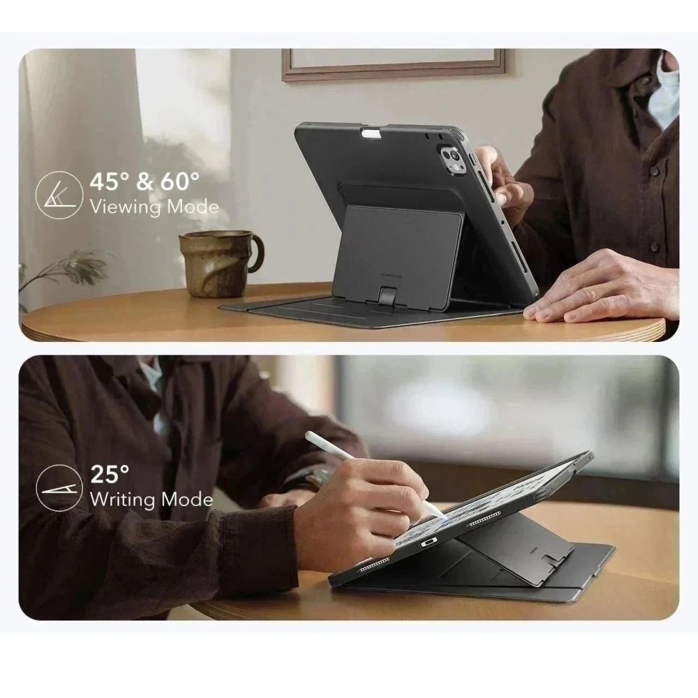 ESR Apverčiamas hibridinis dėklas, skirtas iPad Pro 11" 5 / 6 / 2024-2025 - juodas