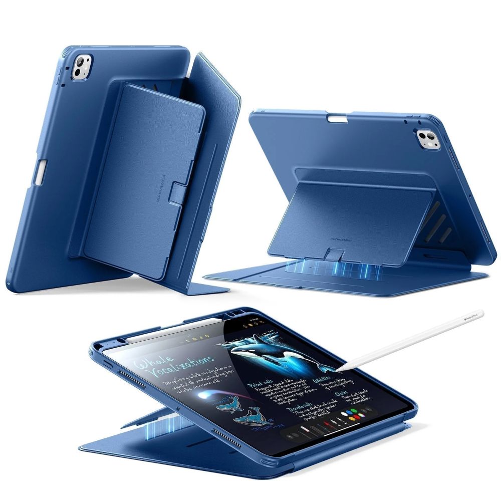 ESR Apverčiamas hibridinis dėklas, skirtas iPad Pro 13" 7 / 8 / 2024-2025 - tamsiai mėlynas