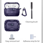 ESR Cyber FlickLock MagSafe Case for AirPods Pro 3 - Purple