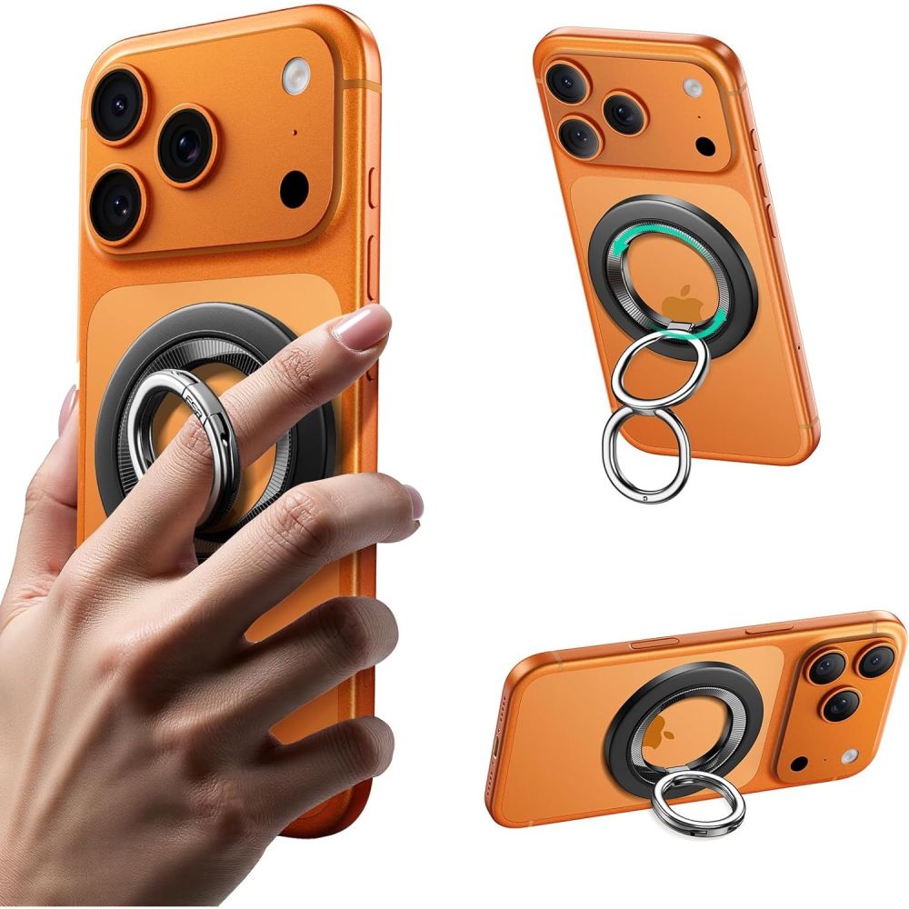 ESR Magnetic HaloLock MagSafe telefono laikiklis - juodas Pirmasis paveikslėlis