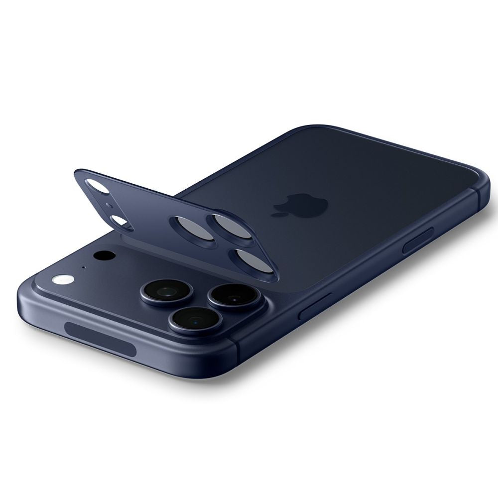 Spigen Optik Pro XL kameros stiklas iPhone 17 Pro – mėlynas