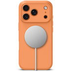 Tech-Protect silikoninis MagSafe dėklas iPhone 17 Pro – oranžinis -- iPhone 17 Pro