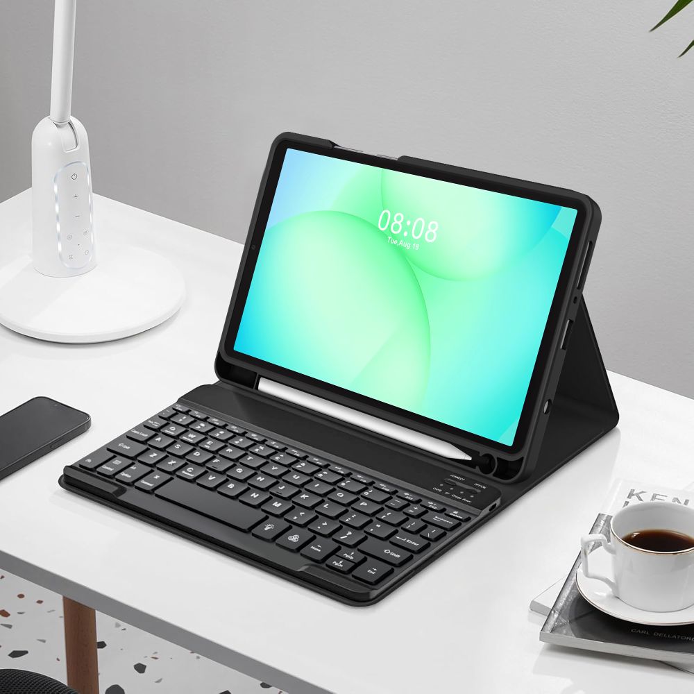 Tech-Protect SC Pen dėklas su klaviatūra Galaxy Tab A9/A11 8.7 – juodas -- Samsung Galaxy Tab A9