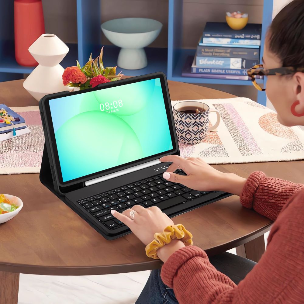 Tech-Protect SC Pen dėklas su klaviatūra Galaxy Tab A9/A11 8.7 – juodas -- Samsung Galaxy Tab A9