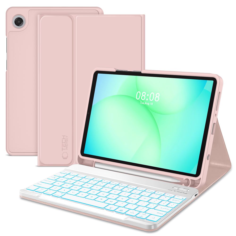 Tech-Protect SC Pen dėklas Galaxy Tab A9/A11 8.7 – rožinis -- Samsung Galaxy Tab A9