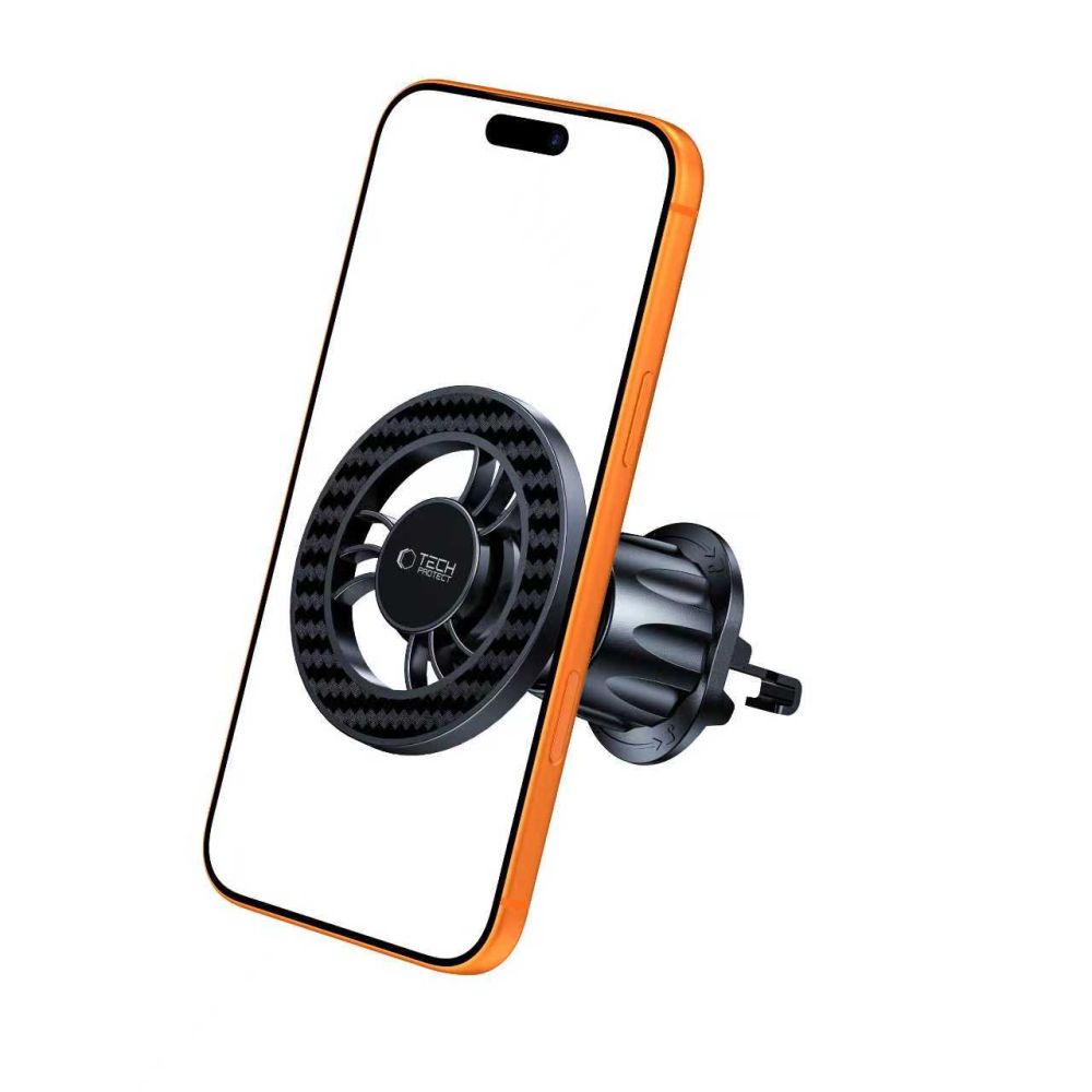 Tech-Protect N56 magnetinis MagSafe automobilinis laikiklis oro grotelėms - juodas Antrasis paveikslėlis