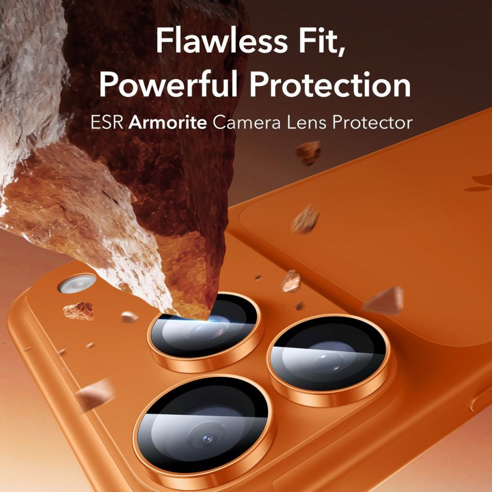 ESR Armorite kameros objektyvo stiklas iPhone 15/16/17 Pro/Max -- iPhone 17 Pro