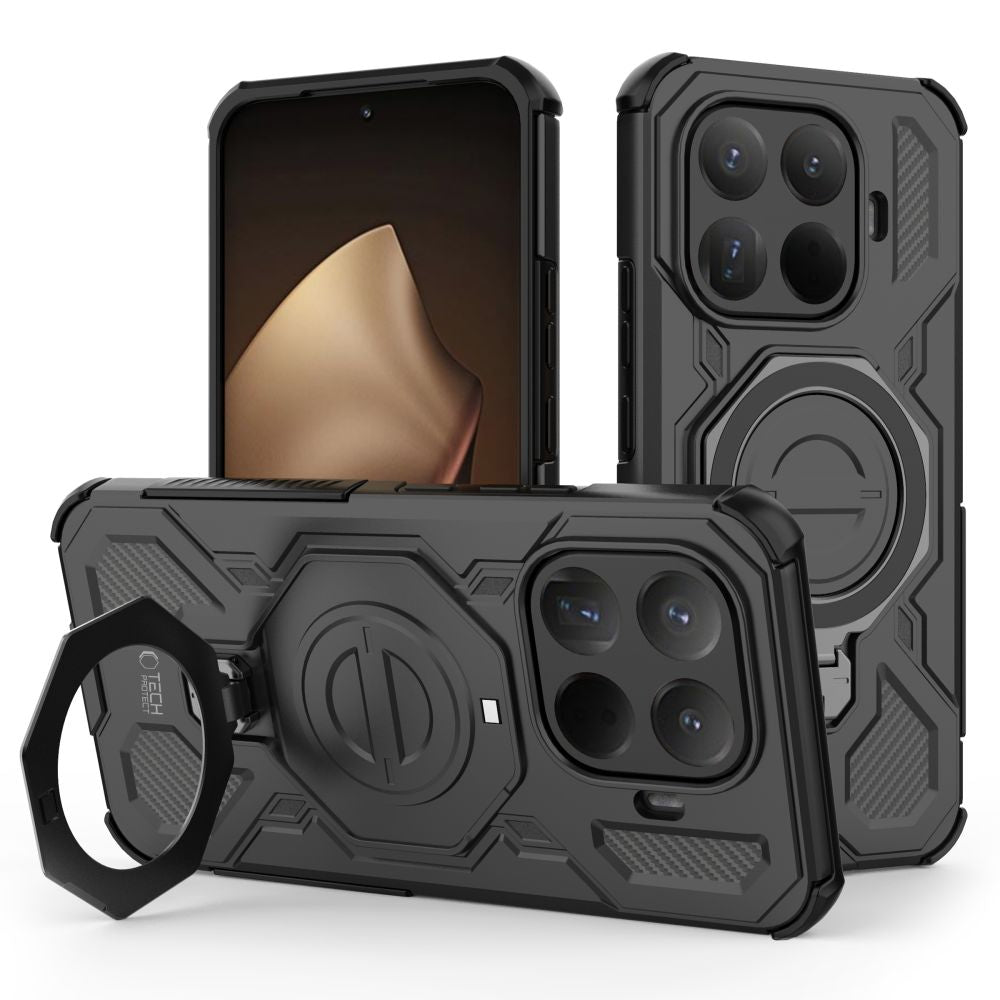 Tech-Protect TacticStand MagSafe dėklas Xiaomi 15T Pro – juodas -- Xiaomi 15T Pro
