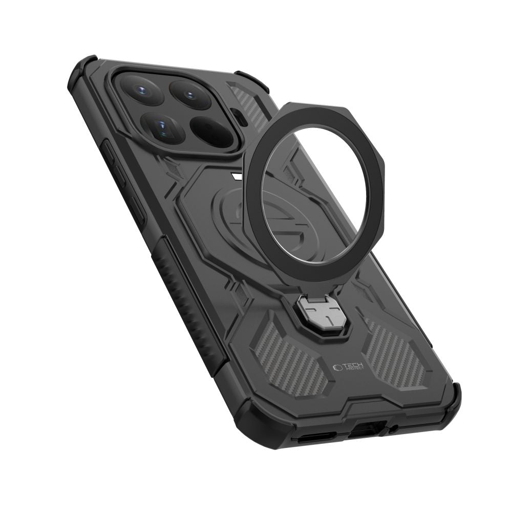 Tech-Protect TacticStand MagSafe dėklas Xiaomi 15T Pro – juodas -- Xiaomi 15T Pro