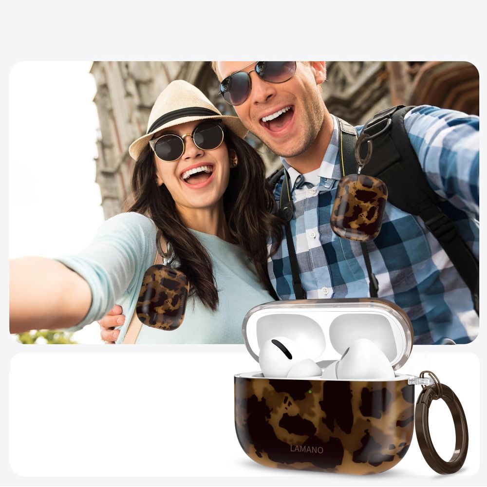 Tech-Protect Lamano dėklas AirPods Pro 3 – juodai rudas -- AirPods Pro 3
