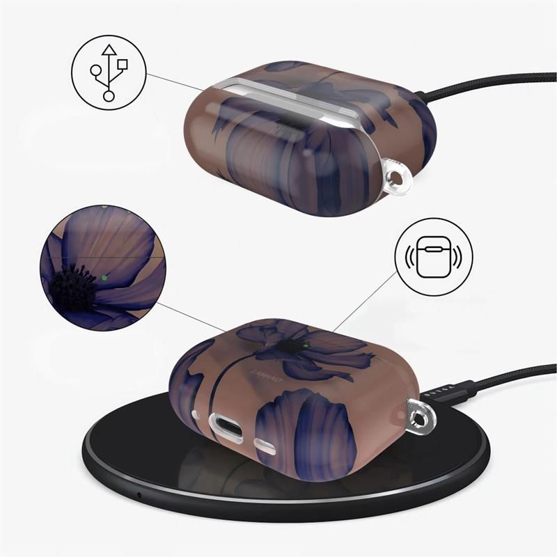 Tech-Protect Lamano dėklas AirPods 3 Pro – rudas/violetinis -- AirPods 3