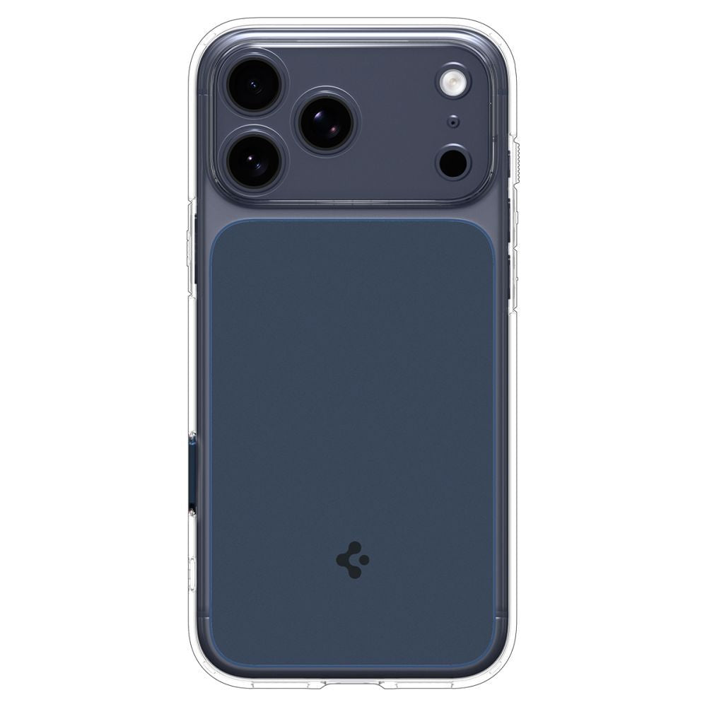 Spigen Thin Fit MagSafe dėklas iPhone 17 Pro – skaidrus mėlynas