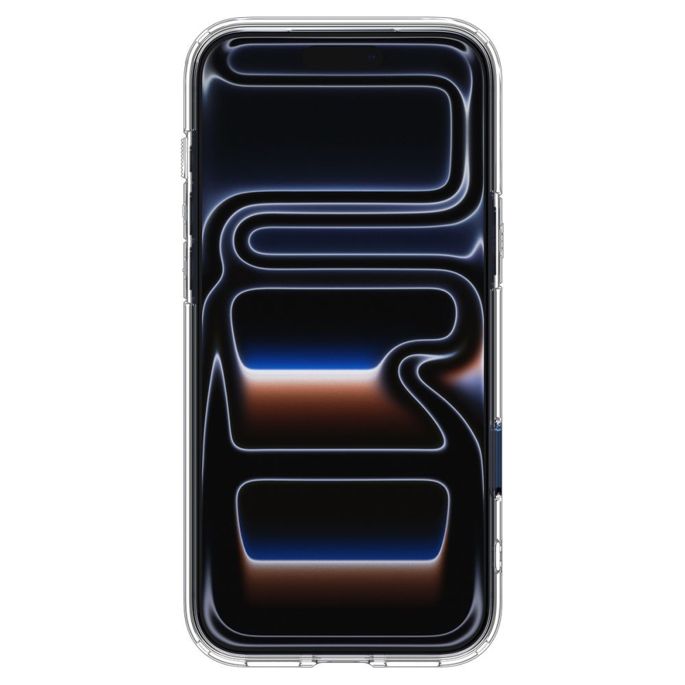 Spigen Thin Fit MagSafe dėklas iPhone 17 Pro – skaidrus mėlynas