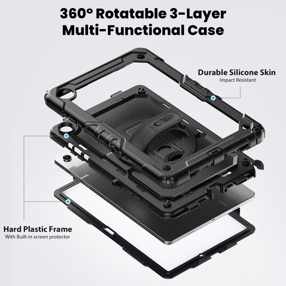 Tech-Protect Solid360 dėklas Galaxy Tab A9+ – juodas