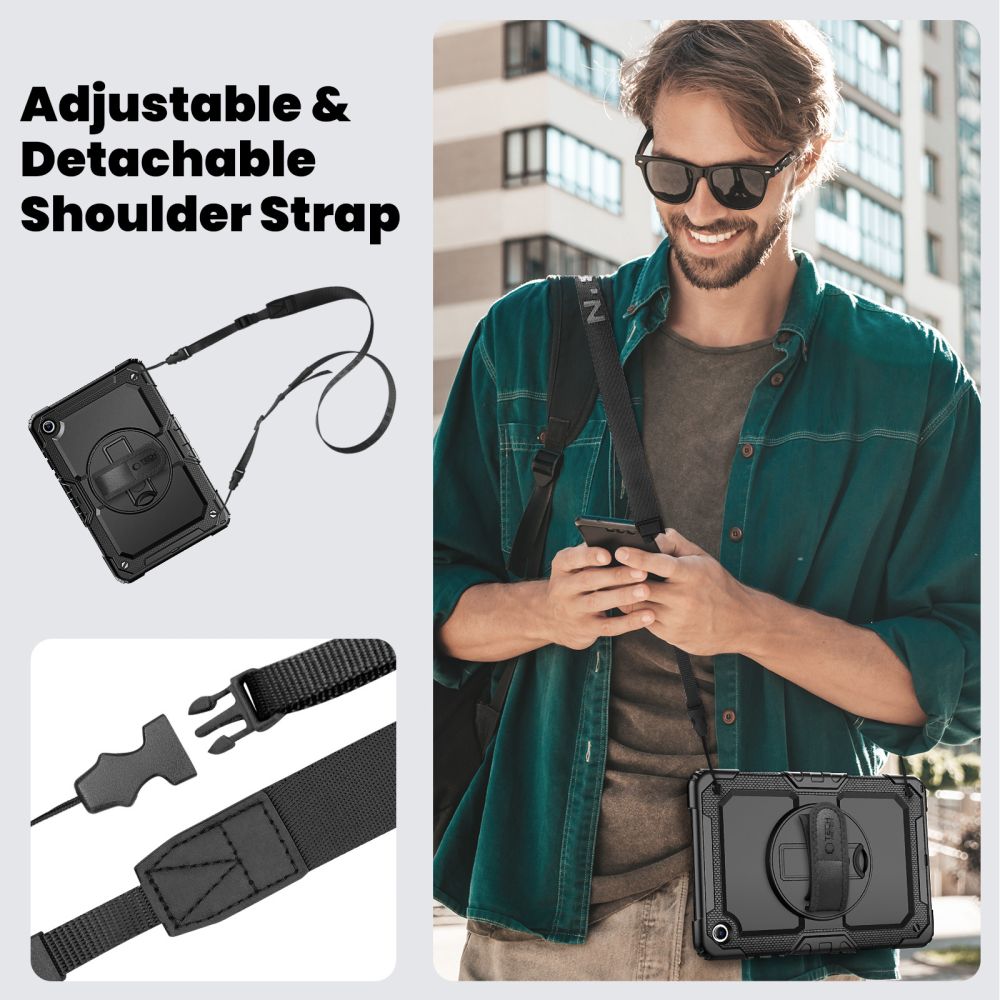 Tech-Protect Solid360 dėklas Galaxy Tab A9+ – juodas