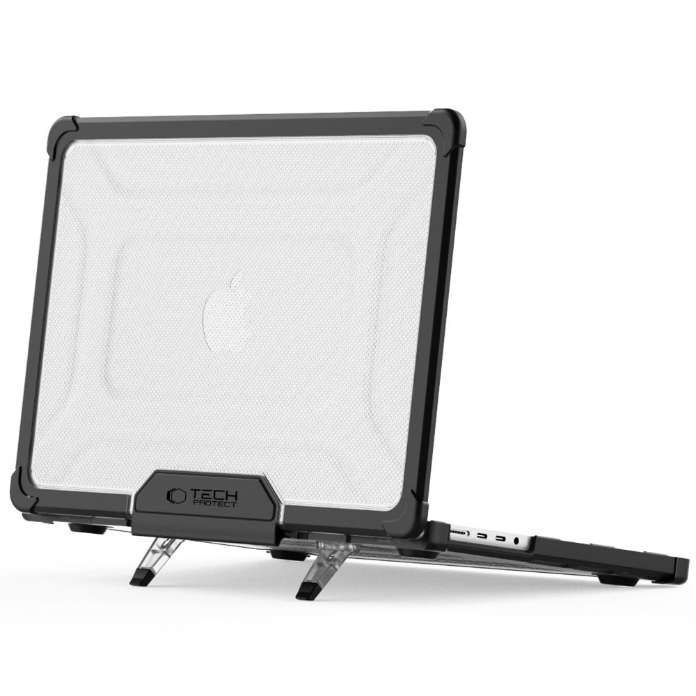 Tech-Protect SmartShell Pro dėklas, skirtas Macbook Pro 14 M1 / M2 / M3 / M4 / M5 2021-2025 - juodas ir skaidrus -- Cell...