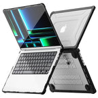 Tech-Protect SmartShell Pro dėklas, skirtas Macbook Pro 14 M1 / M2 / M3 / M4 / M5 2021-2025 - juodas ir skaidrus -- Cell...