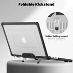 Tech-Protect SmartShell Pro dėklas, skirtas Macbook Pro 14 M1 / M2 / M3 / M4 / M5 2021-2025 - juodas ir skaidrus -- Cell...