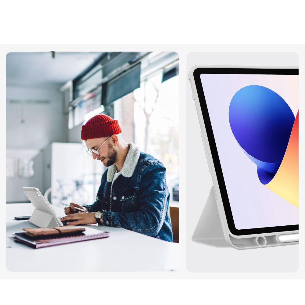 TechProtect SmartCase Pen dėklas Xiaomi Poco Pad M1 – pilkas -- Xiaomi Poco Pad M1