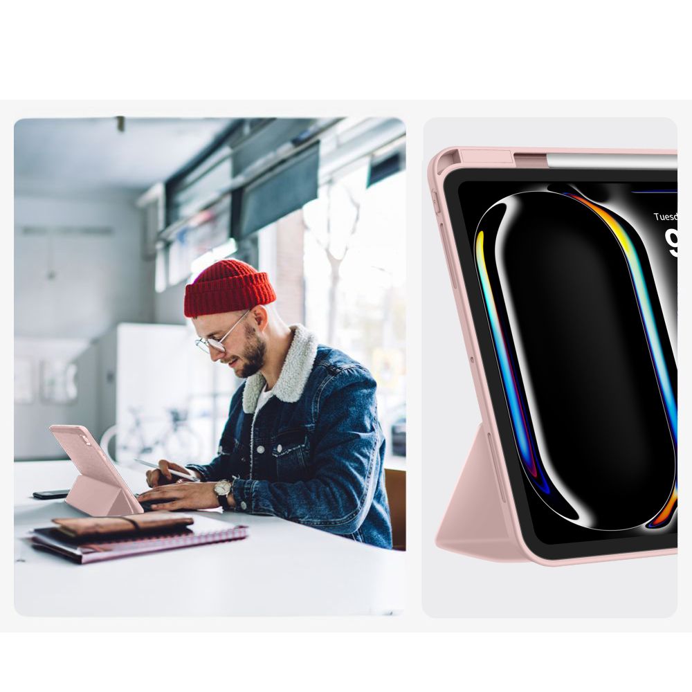 Tech-Protect SC rašiklio dėklas, skirtas iPad Pro 11" 5/6 2024-2025 - rožinė