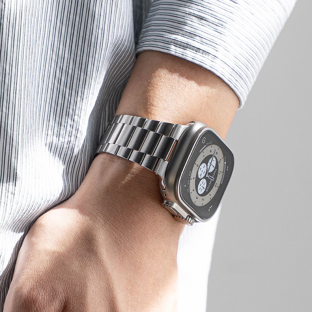Ringke Metal One Air apyrankė Apple Watch 8 / 9 / 10 / 11 / SE / Ultra (44 / 45 / 46 / 49 mm) - Sidabrinė -- Apple Watch