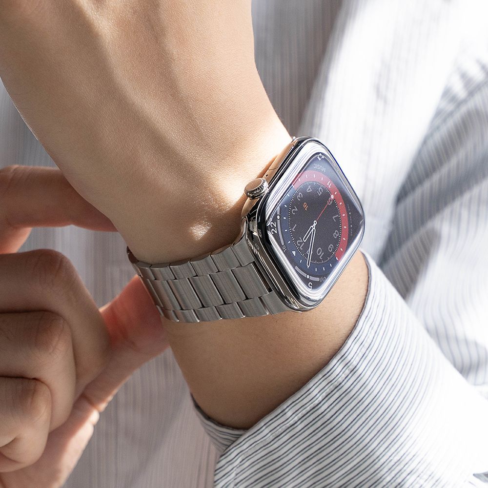 Ringke Metal One Air apyrankė Apple Watch 8 / 9 / 10 / 11 / SE / Ultra (44 / 45 / 46 / 49 mm) - Sidabrinė -- Apple Watch