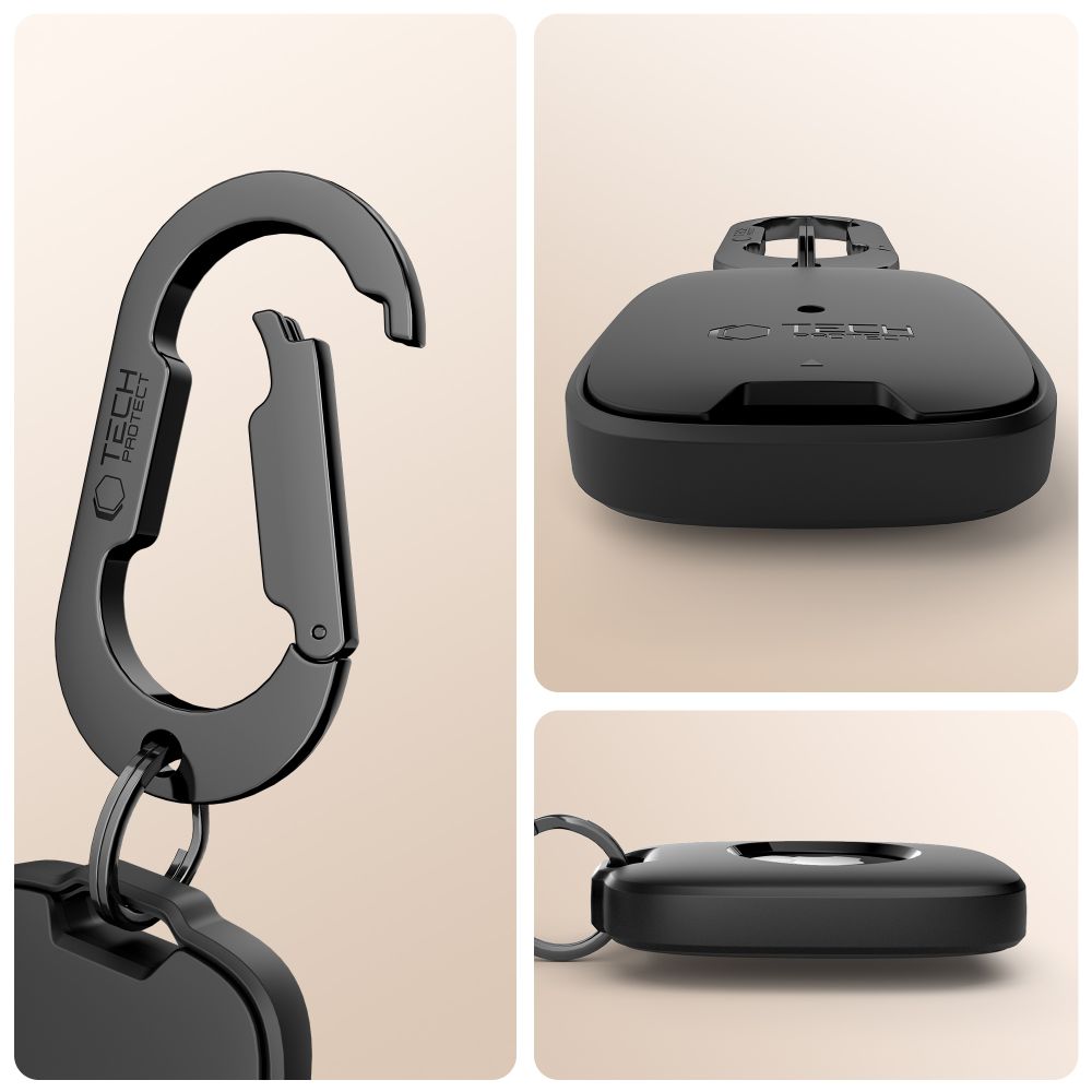 Tech-Protect Velar dėklas Apple AirTag – juodas -- Apple AirTag