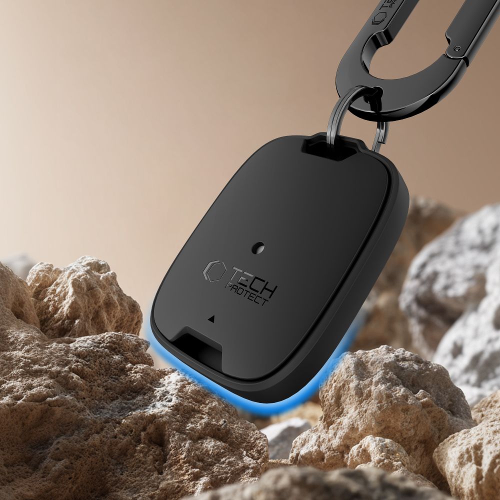 Tech-Protect Velar dėklas Apple AirTag – juodas -- Apple AirTag