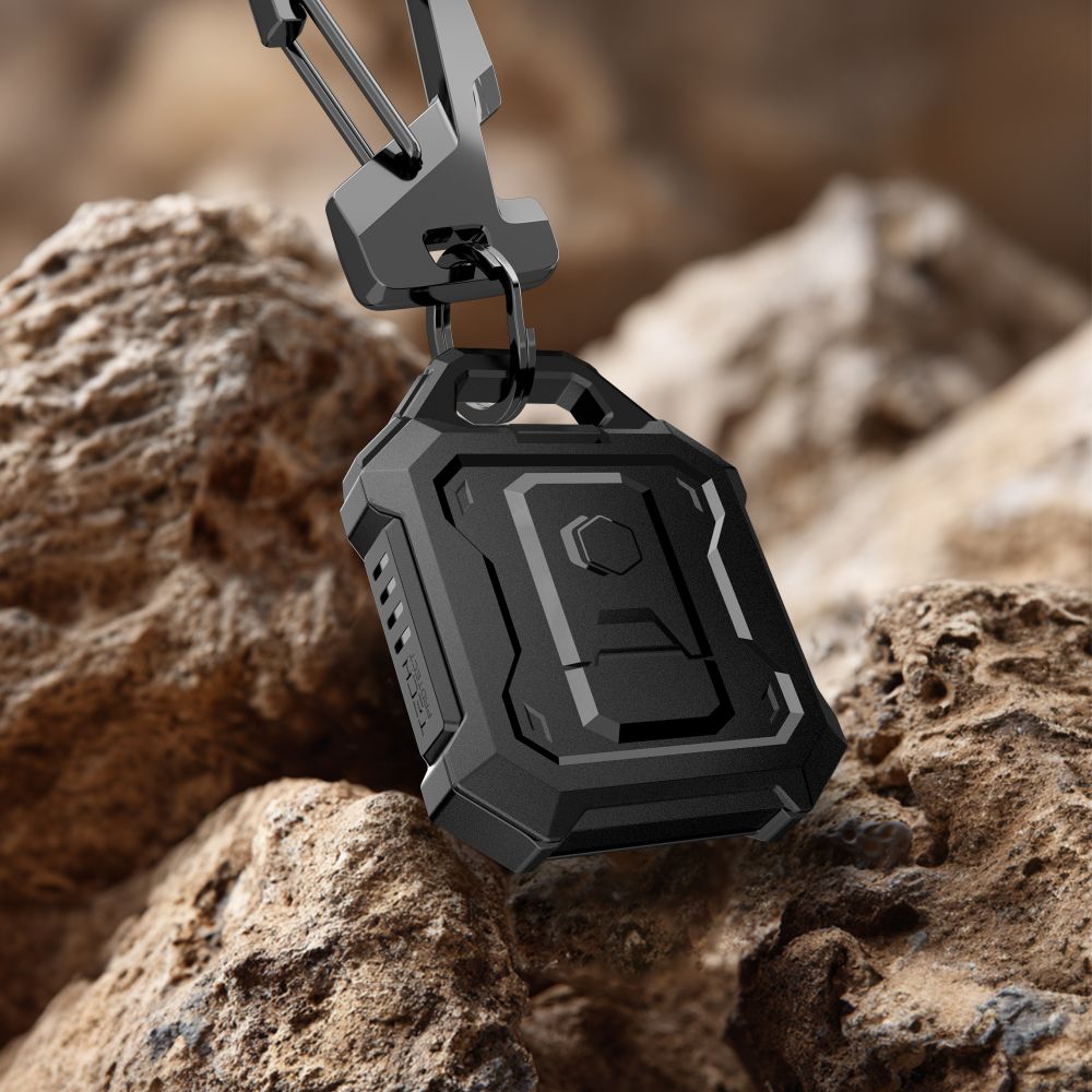 Tech-Protect Kevlar Pro dėklas Apple AirTag – juodas -- Apple AirTag