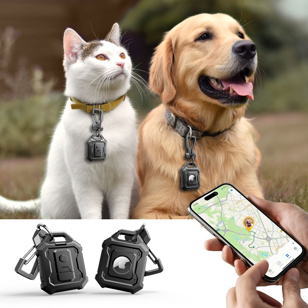 Tech-Protect Kevlar Pro dėklas Apple AirTag – juodas -- Apple AirTag