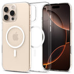 Spigen Thin Fit MagSafe dėklas iPhone 16 Pro – skaidrus/baltas