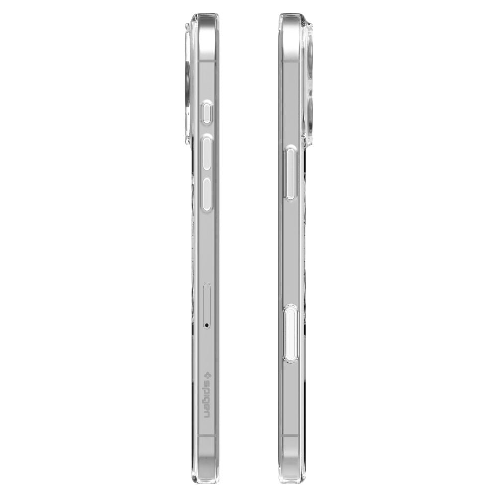 Spigen Thin Fit MagSafe dėklas iPhone 16 Pro – skaidrus/baltas