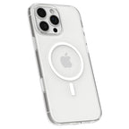 Spigen Thin Fit MagSafe dėklas iPhone 16 Pro – skaidrus/baltas